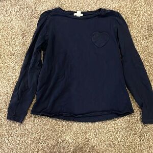 J Crew Girls Crewcuts Navy T-Shirt